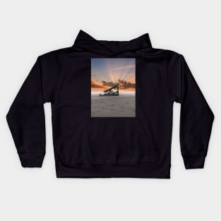 Sunset Ship Kids Hoodie